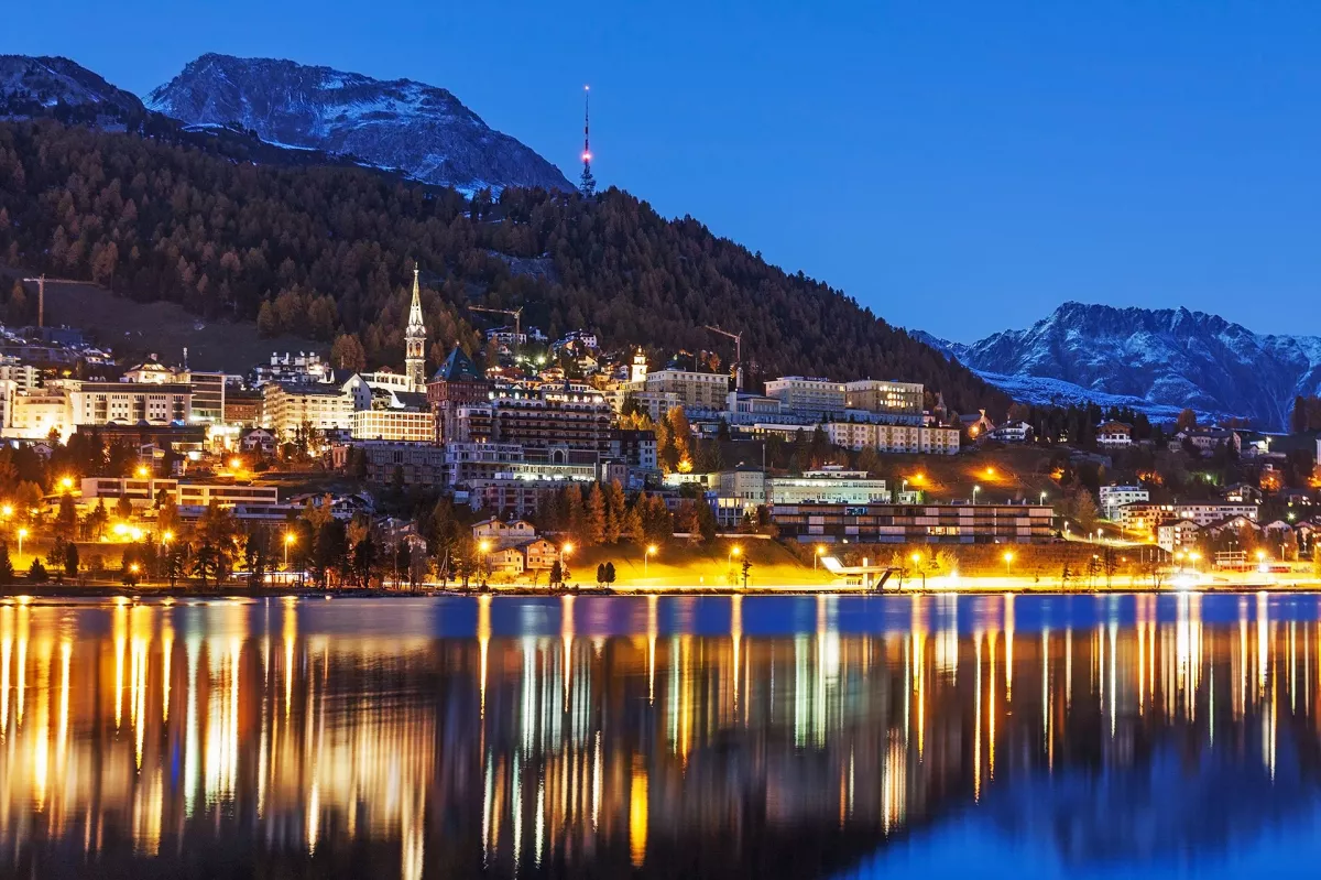 Lake Saint Moritz Switzerland